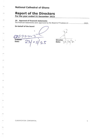 National Cathedral Ghana Audit Report by Deloitte