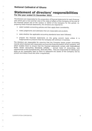 National Cathedral Ghana Audit Report by Deloitte