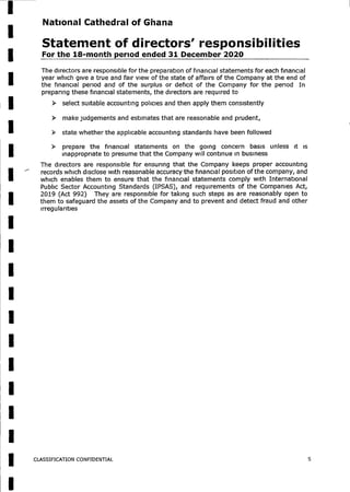 National Cathedral Ghana Audit Report by Deloitte