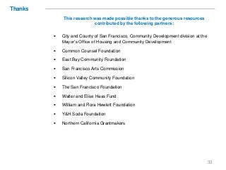 This research was made possible thanks to the generous resources
contributed by the following partners:
 City and County ...