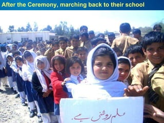 After the Ceremony, marching back to their school 