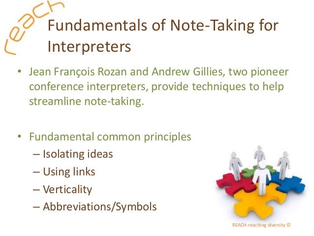 Baby Steps To Note Taking For Consecutive Interpreting