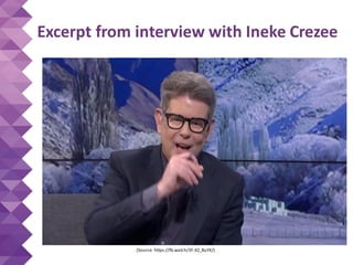 Excerpt from interview with Ineke Crezee
(Source: https://fb.watch/3F-XZ_BuYX/)
 