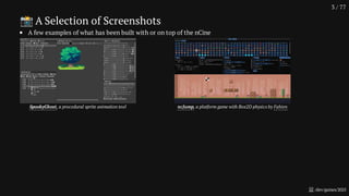 14 Years of Developing nCine - An Open Source 2D Game Framework | PDF