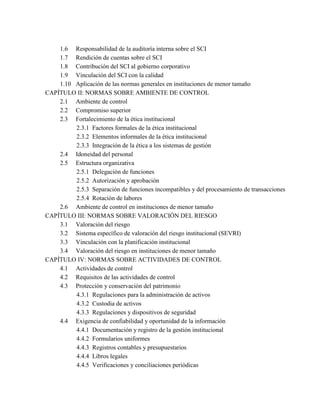 Normas de control interno para el Sector Público | PDF
