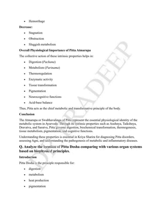COMPLETE NOTES ON KRIYA SHAREERA PG 3 SEMISTER NEW NCISM NOTES