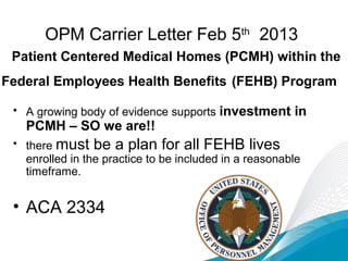 PCMH for North Carolina Jan 2014 