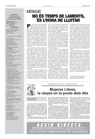 Secretariat
Permanent del
Comité Confederal
País Valencià i Múrcia
Avgda. del Cid 154
46014 València (L’Horta)
Tels.: 96 3...