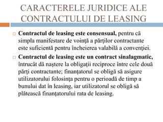 Cclontractul de leasing