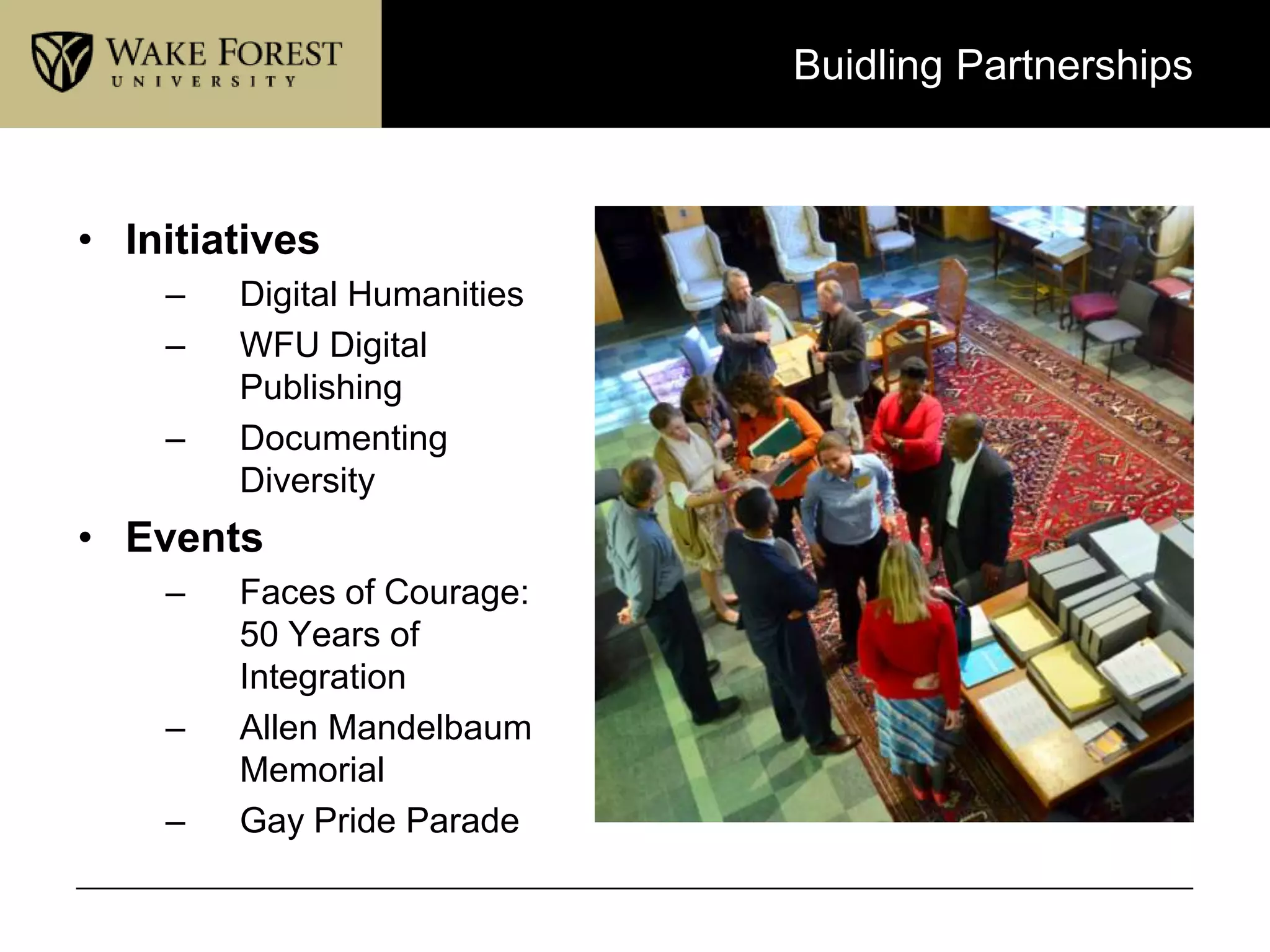 Perceptions of the Library: Faculty
 The library is not just a place to the faculty, but the
services we provide. (US respondent)
 Staff believe that young people are inherently tech
savvy and do not need any additional guidance,
instruction, or introduction to library resources.
(Scandinavian respondent)
 Academic staff tend to reply on their liaison for
teaching database and searching skills, but believe
that they can teach the importance of using scholarly
material and evaluating sources (UK respondent)

 