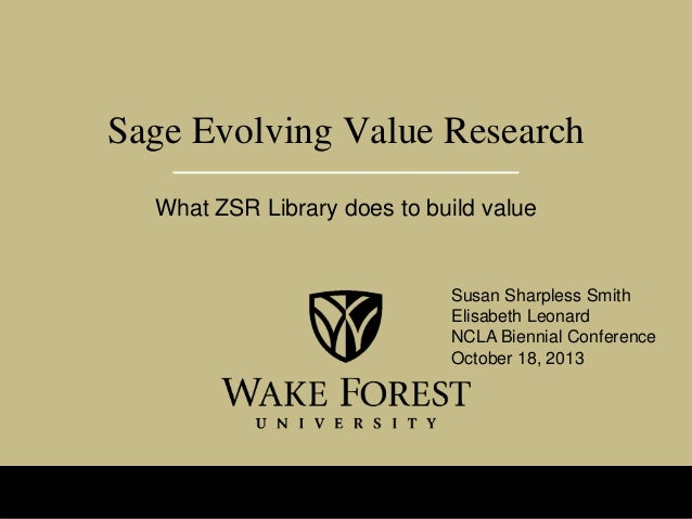 What Zsr Library Does To Build Value Sage Value Research