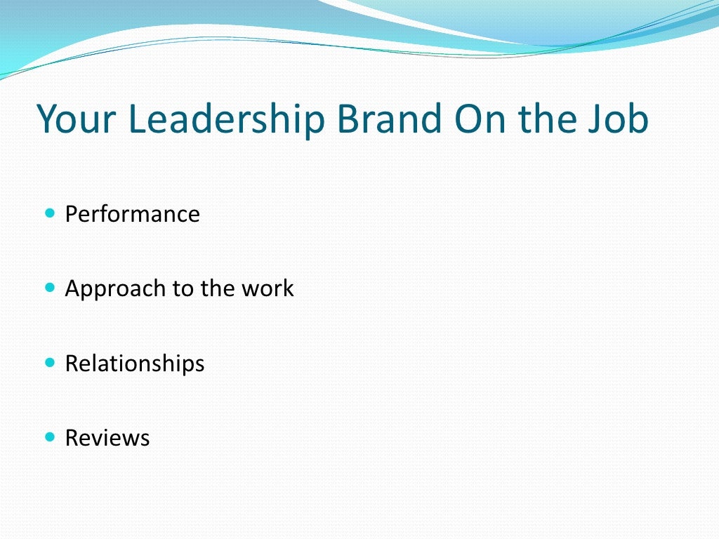 Your Leadership Brand