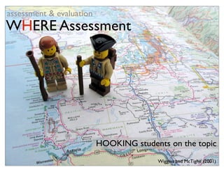 assessment & evaluation
WHERE Assessment




                          HOOKING students on the topic
                                        Wiggins and McTighe (2001)
 