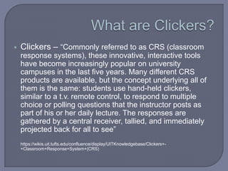 Using Clickers to Increase Information Literacy Outcomes in the ...