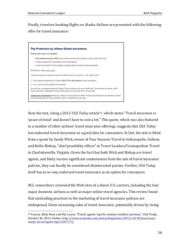 stuff happens ncl explores airline travel insurance doctors note for airline refund