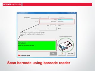 Scan barcode using barcode reader
 