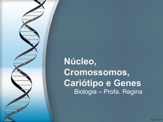 Núcleo,
Cromossomos,
Cariótipo e Genes
  Biologia – Profa. Regina
 