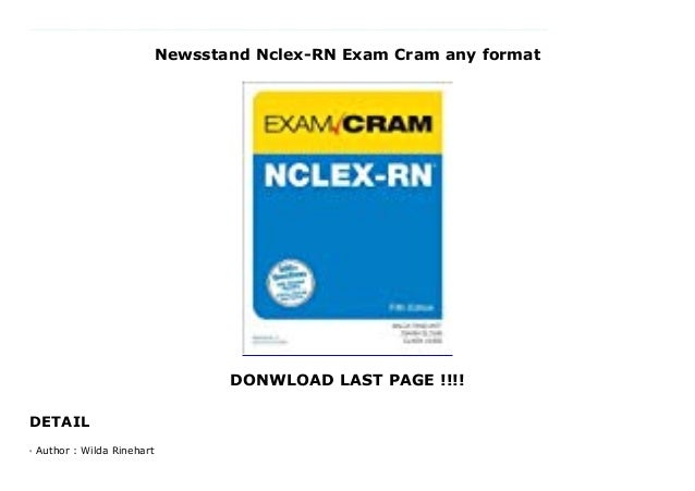 Newsstand Nclex Rn Exam Cram Any Format