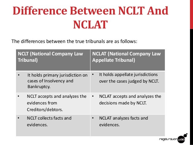 Difference Between Nclt And Nclat Ppt
