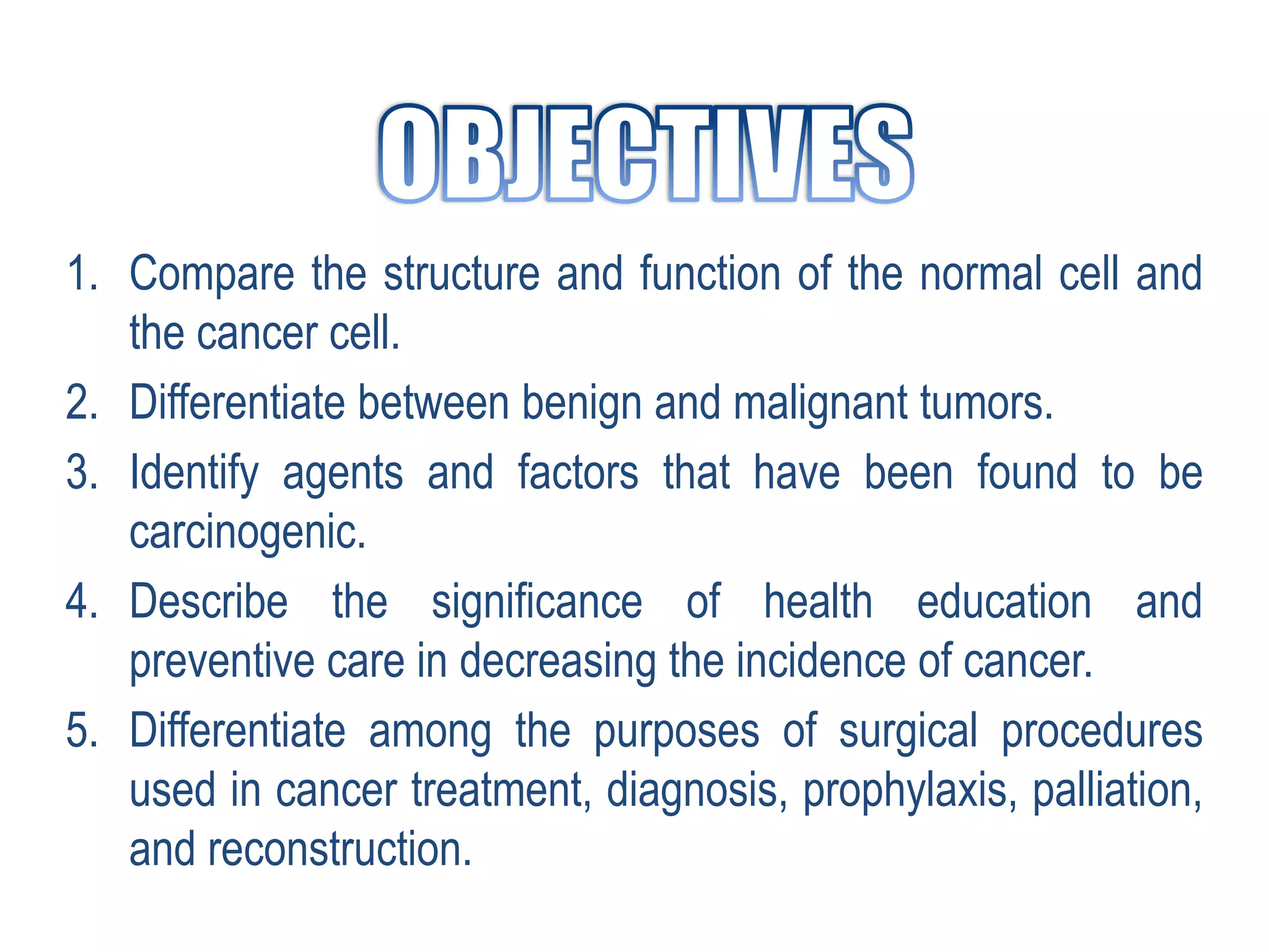 Oncology Nursing Lecture | PDF