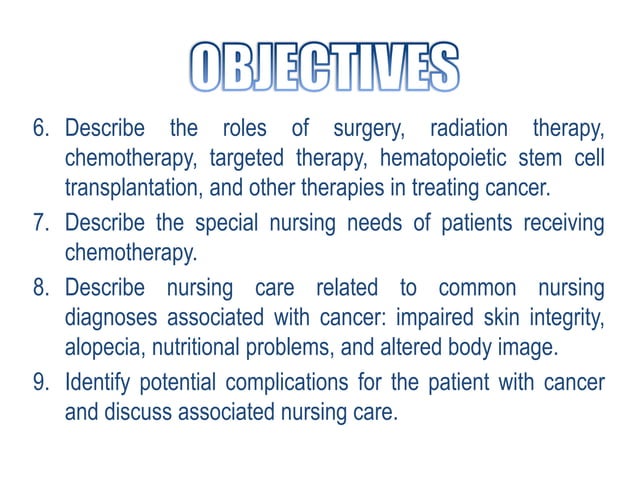 Oncology Nursing Lecture | PDF | Cancer | Diseases and Conditions