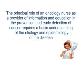 Oncology Nursing Lecture | PDF