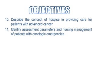 Oncology Nursing Lecture | PDF