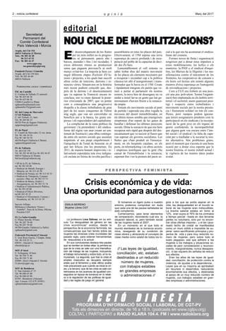 Secretariat
Permanent del
Comité Confederal
País Valencià i Múrcia
Avgda. del Cid 154
46014 València (L’Horta)
Tels.: 96 3...