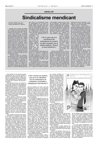 Març del 2017 notícia confederal - 3r e f l e x i ó i d e b a t
Ensopits com ens tenen els mitjans
de comunicació i la int...