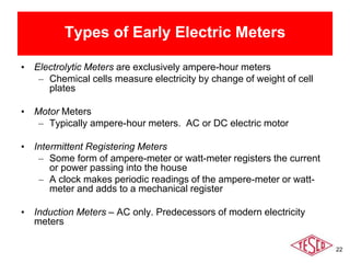 History of Electric Metering (6.27.17) | PPTX | Chemistry | Science