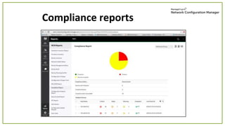 Compliance reports
 
