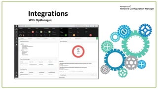 With OpManager:
Integrations
 