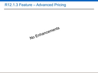 R12.1.3 Feature – Advanced Pricing

 