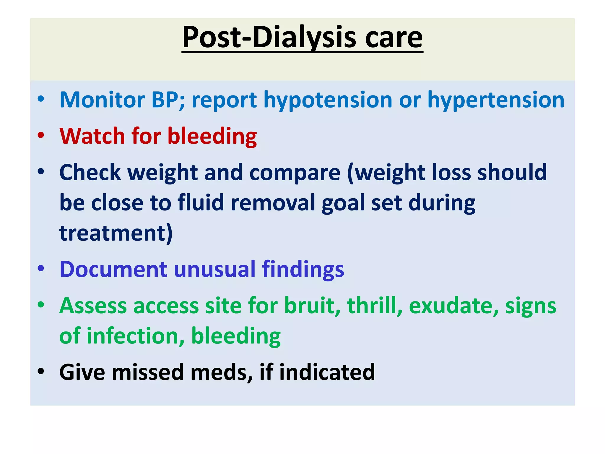 Nursing Care of Patient on Dialysis | PPTX