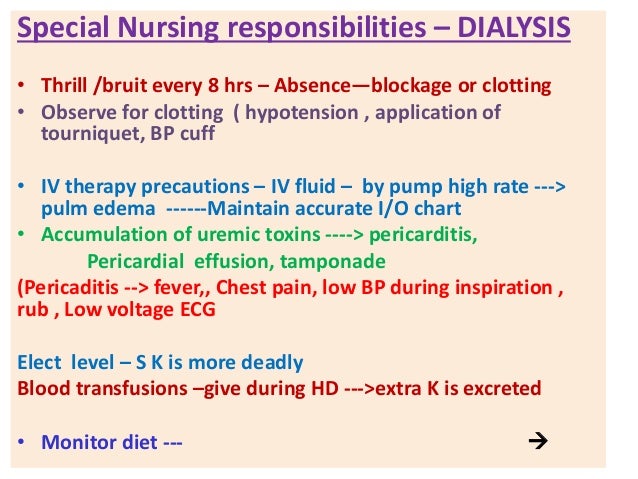 Sample Dialysis Charting