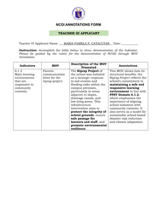 Mov Annotation Form.pdf NCOI Annotations Form for Teacher VII Applicant.docx