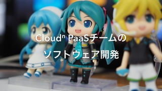 Cloudn PaaSチームの
ソフトウェア開発
 