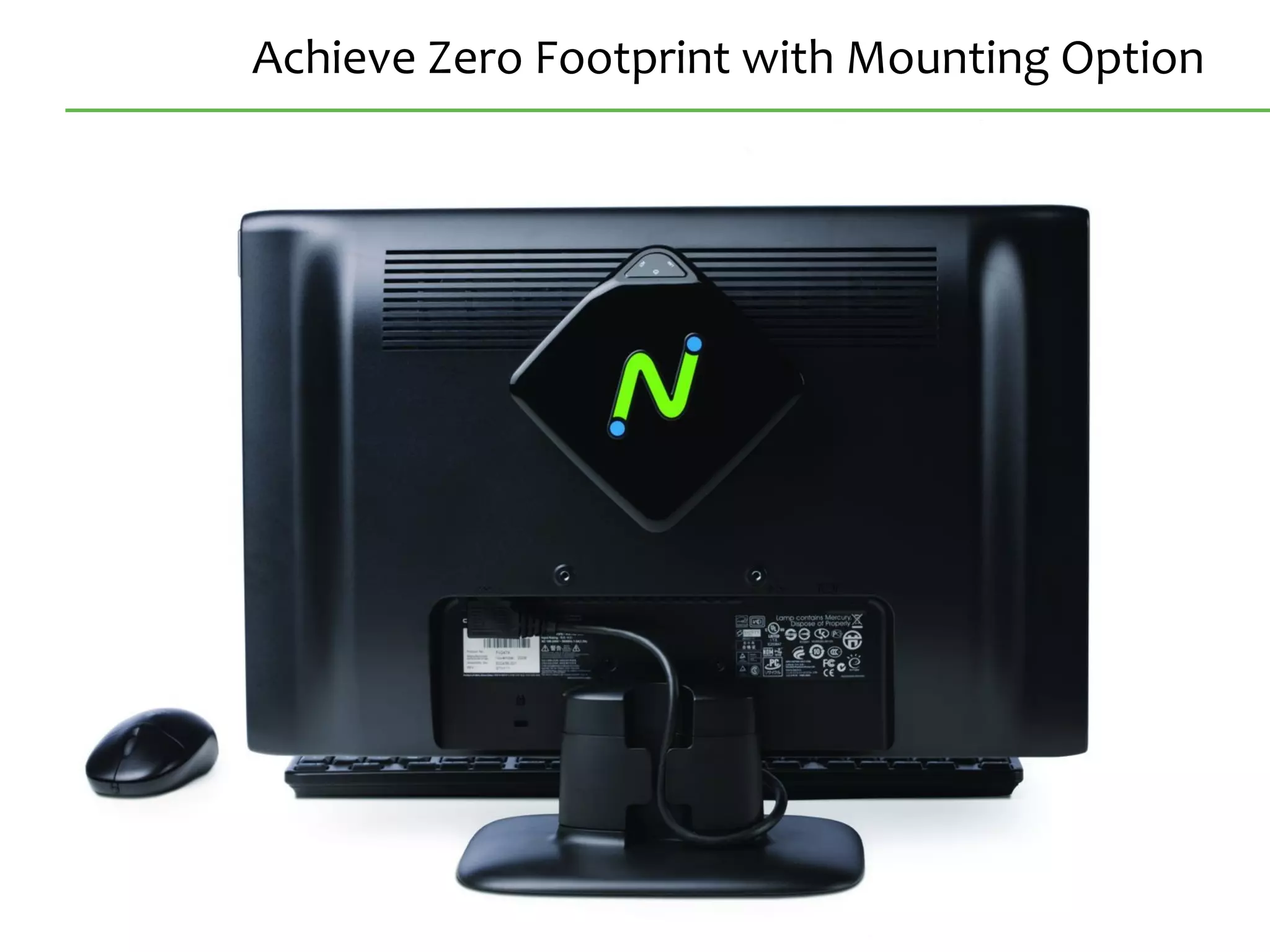 38Confidential
Achieve Zero Footprint with Mounting Option
 