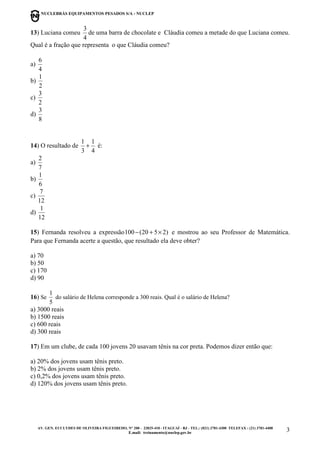 Ncp 001 2008 Provas | PDF