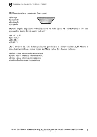 Ncp 001 2008 Provas | PDF