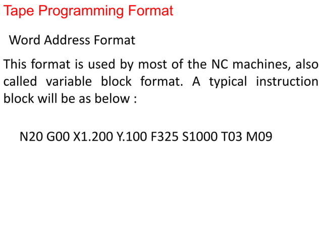 Nc part programming | PPT