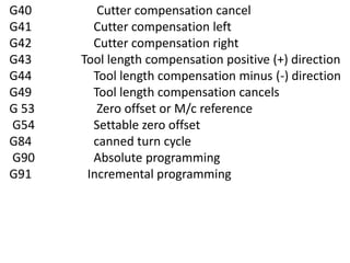Nc part programming | PPT
