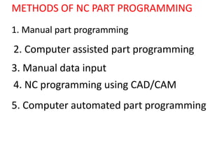 Nc part programming | PPT