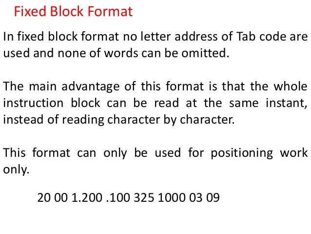 Nc part programming