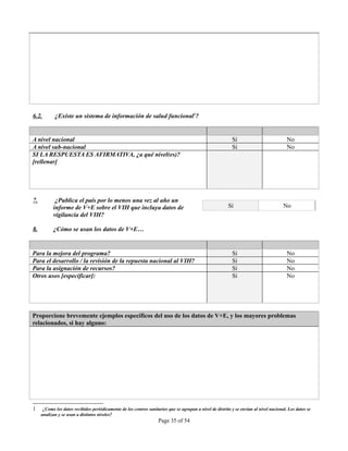 INSTRUMENTO DE OBSERVACION DE COMPROMISOS Y POLITICAS SOBRE VIH/SIDA