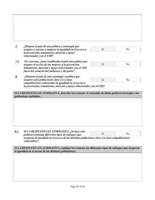 INSTRUMENTO DE OBSERVACION DE COMPROMISOS Y POLITICAS SOBRE VIH/SIDA