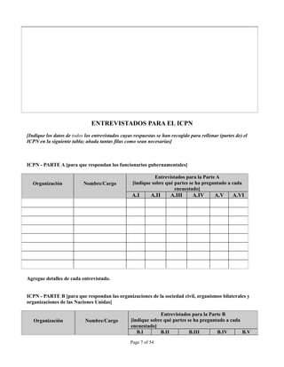 INSTRUMENTO DE OBSERVACION DE COMPROMISOS Y POLITICAS SOBRE VIH/SIDA
