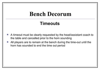 Till Rdecorum Ncp Level 3 Bench Decorum Presentation | PPT