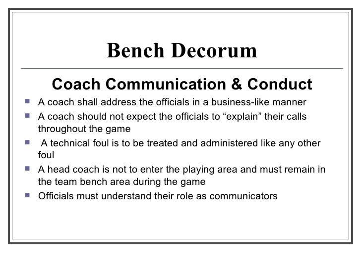 Ncp Level 3 Bench Decorum Presentation