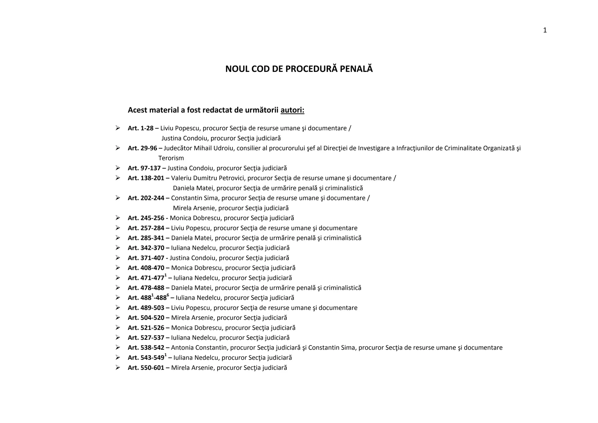 Noul cod de procedura penala actualizat 2025 PPT